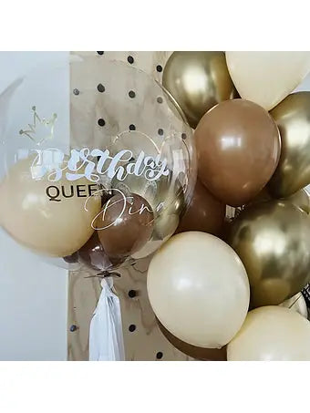 Personalized Bubble Balloons | Queen Balloon Bouquet | Balloonz