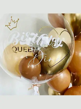 Personalized Bubble Balloons | Queen Balloon Bouquet | Balloonz