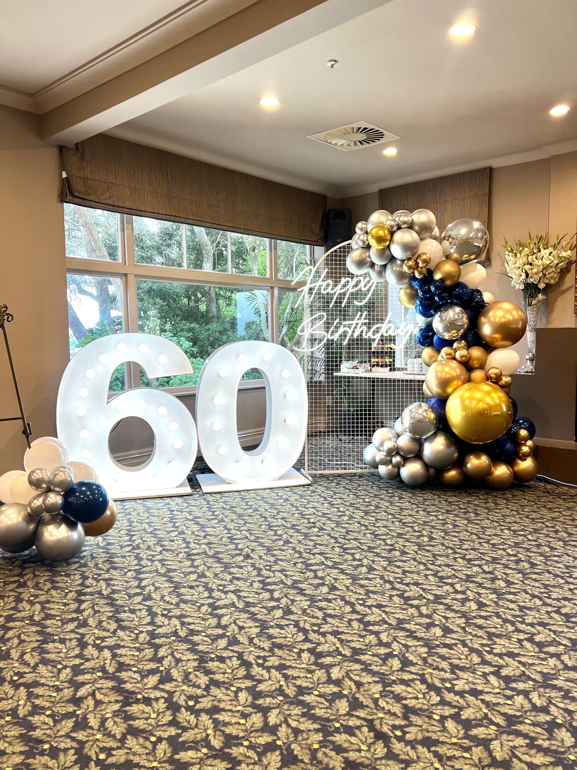 60th Birthday Decorations | 60th Birthday Mesh | Balloonz