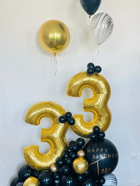 Self-Standing Balloon Bouquet | 50th Birthday Decorations | Balloonz