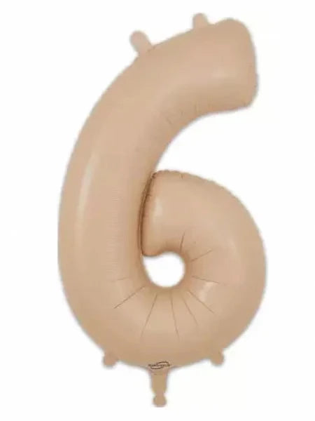 Nude Number Foil Balloons | Elegant Helium Numbers | Balloonz