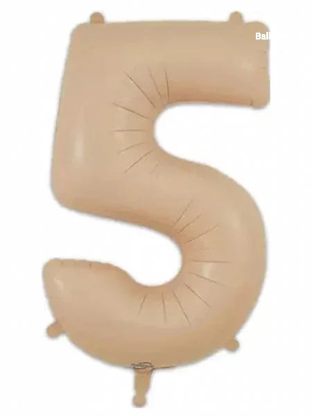 Nude Number Foil Balloons | Elegant Helium Numbers | Balloonz