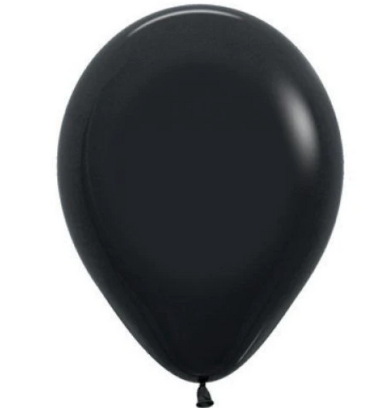 BLACK -  BALLOON in Sizes - small, regular or large Individual balloons Balloonz   