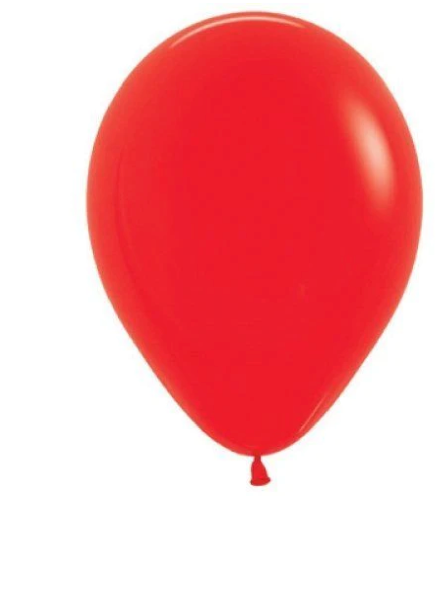 RED -  BALLOON in Sizes - small, regular or large Individual balloons Balloonz   