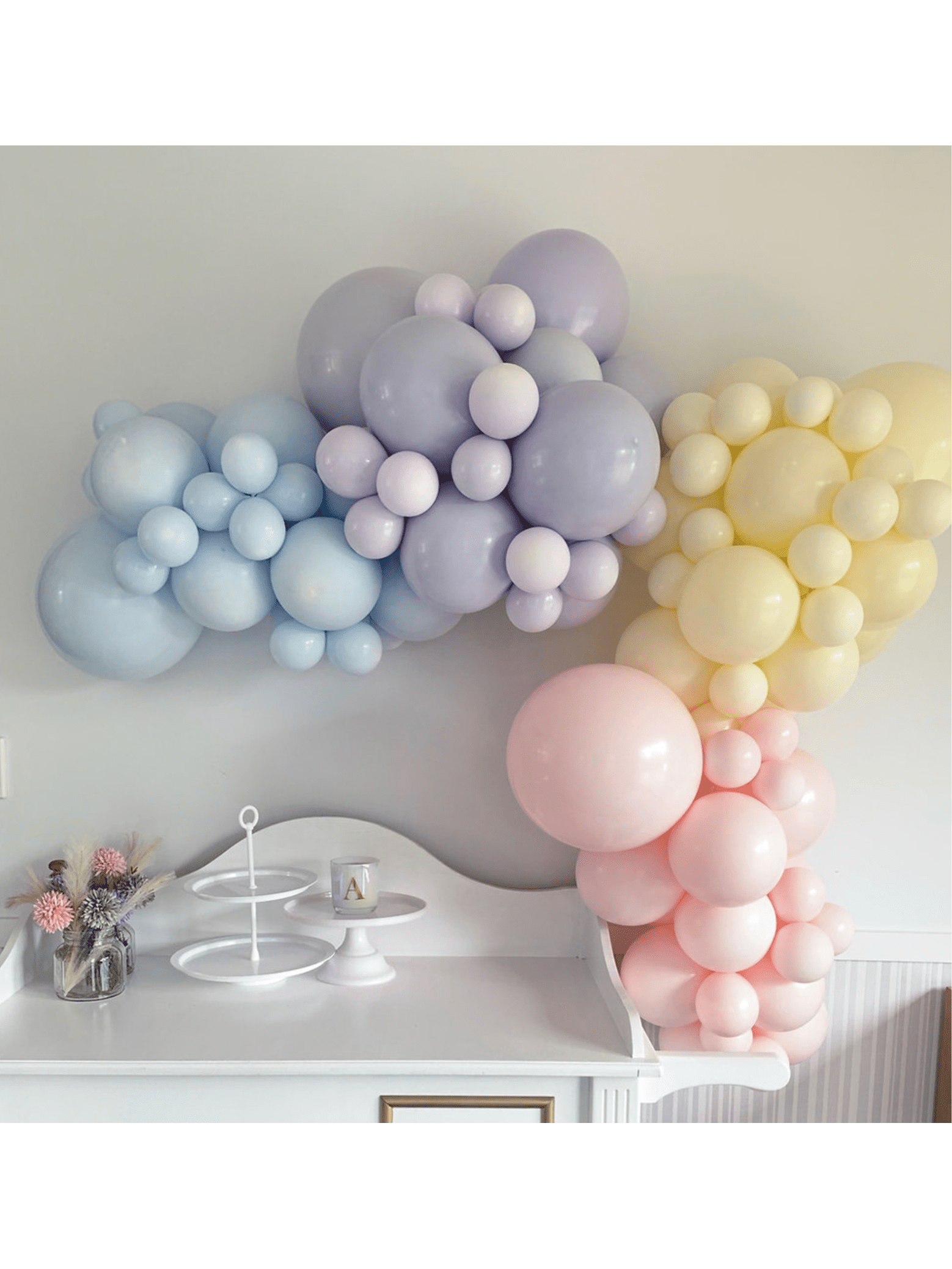 Grab and Go 2.5m midi balloon garland #5 Pastel  Balloonz   